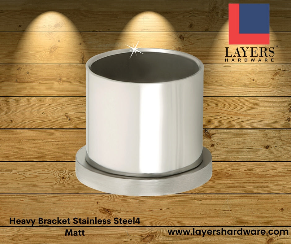 Layers Hardware™ Heavy Bracket Stainless Steel Matt