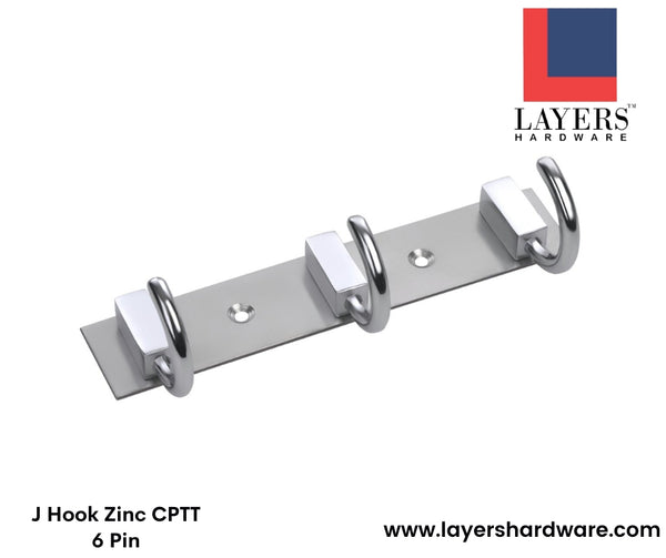 Layers Hardware™ J Hook Zinc CPTT 6 Pin