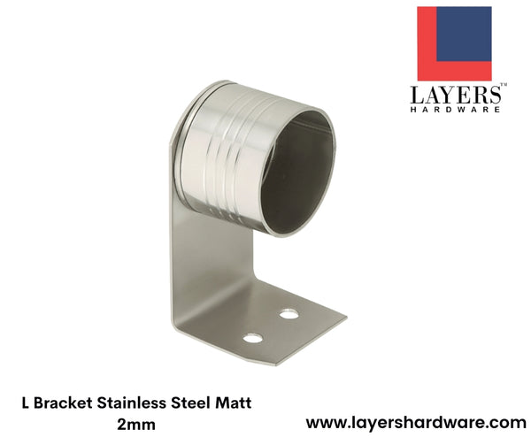 Layers Hardware™ L Bracket Stainless Steel Matt 2mm