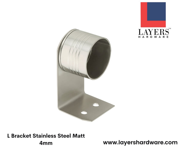 Layers Hardware™ L Bracket Stainless Steel Matt 4mm
