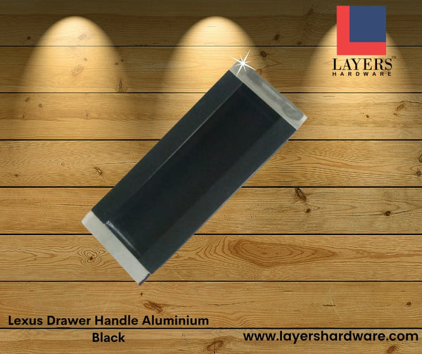 Layers Hardware™ Lexus Drawer Handle Aluminium Black