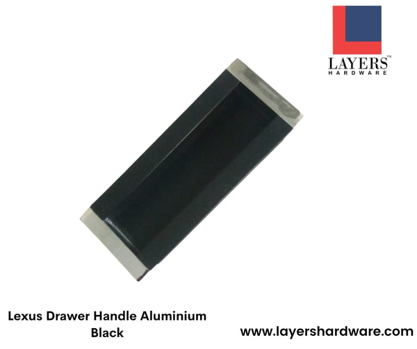 Layers Hardware™ Lexus Drawer Handle Aluminium Black