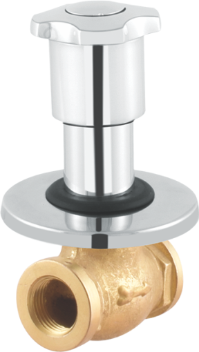 Layers Hardware™ Lotus Council 1/2 Heavy Brass CP Chrome QT 15mm