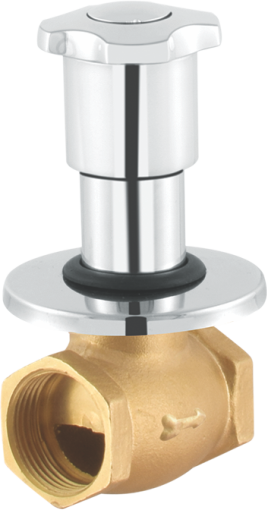 Layers Hardware™ Lotus Council 1" Heavy Brass CP Chrome QT 15mm