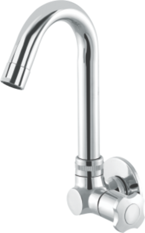 Layers Hardware™ Lotus Side Handle Sink Cock Brass CP Chrome QT 15mm