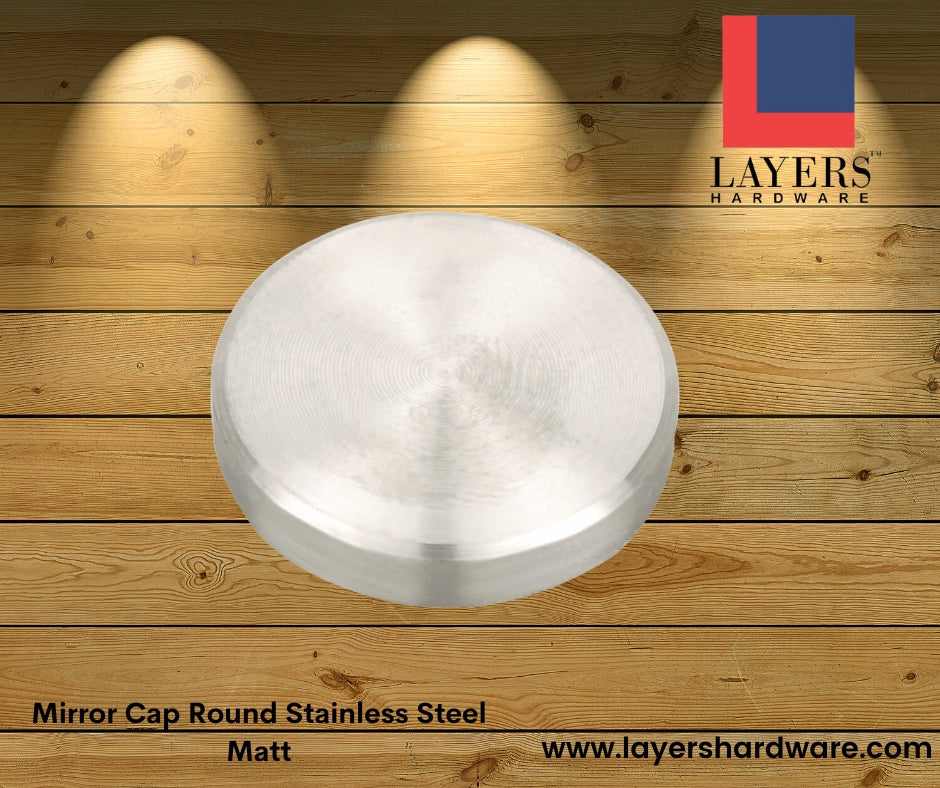 Layers Hardware™ Mirror Cap Round Stainless Steel Matt