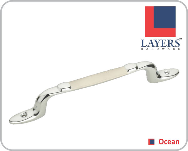 Layers Hardware™ Ocean Cabinet Handle Zinc CPTT (Front Screw)
