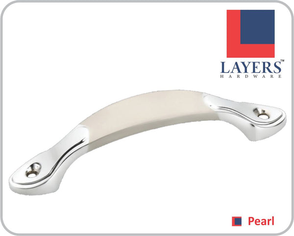 Layers Hardware™ Pearls Cabinet Handle Zinc CPTT (Front Screw)