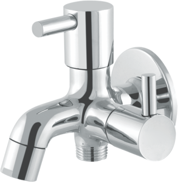 Layers Hardware™ Polo 2 Way Bib Cock Brass CP Chrome QT 15mm