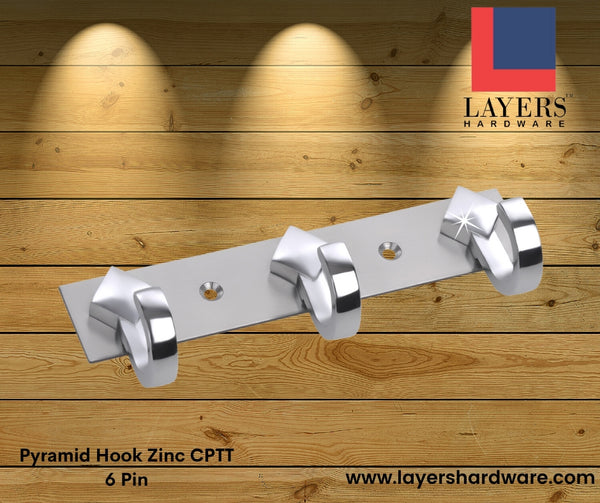 Layers Hardware™ Pyramid Hook Zinc CPTT 6 Pin