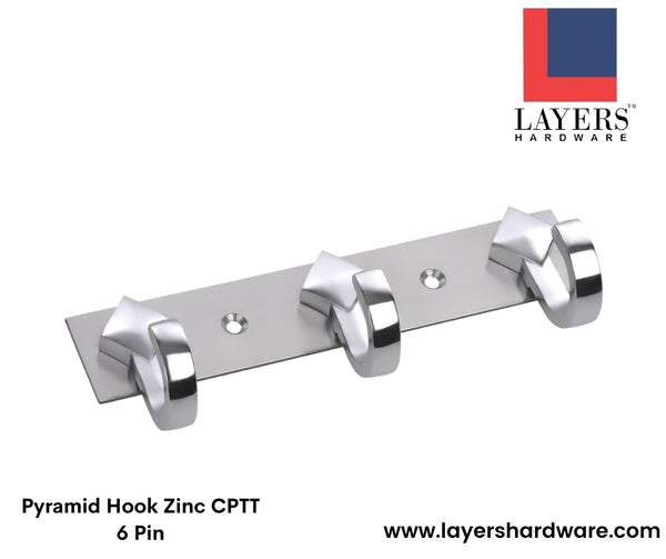 Layers Hardware™ Pyramid Hook Zinc CPTT 6 Pin
