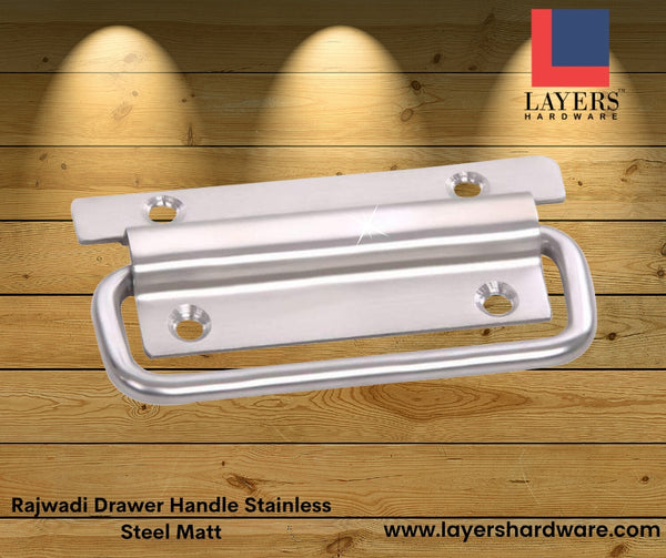 Layers Hardware™ Rajwadi Drawer Handle Stainless Steel Matt
