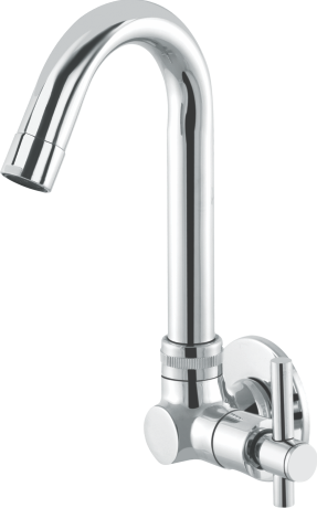 Layers Hardware™ Riva Side Handle Sink Cock Brass CP Chrome QT 15mm