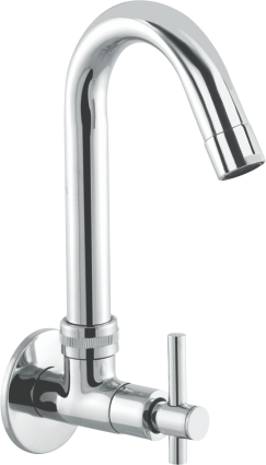 Layers Hardware™ Riva Sink Cock Pipe Swing Sprout Brass CP Chrome QT 15mm