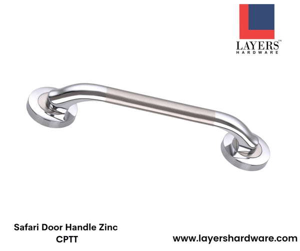Layers Hardware™ Fancy Door Handle Safari Zinc CPTT 160mm