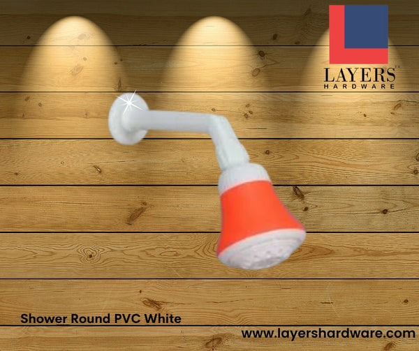 Layers Hardware™ Shower Round PVC White