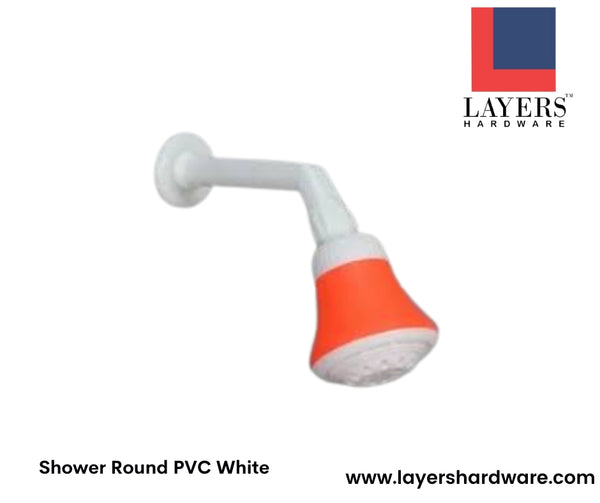 Layers Hardware™ Shower Round PVC White