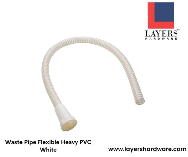 Layers Hardware™ Waste Pipe Flexible Heavy PVC White